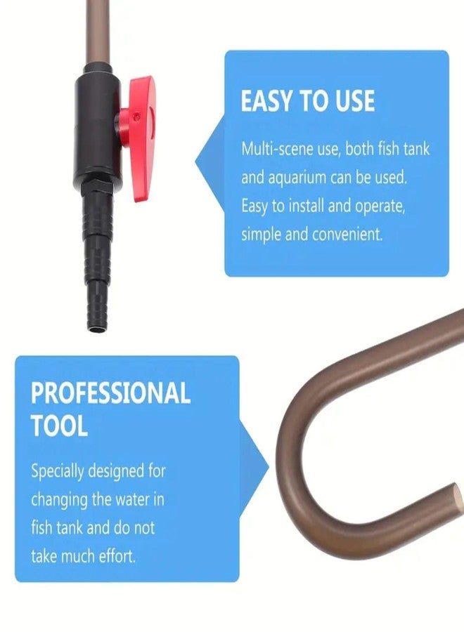 VAYINATO® Aquarium Water Filling J-Pipe | Easy to Hold The Pipe on The Tank | Plastic (Black) by Petzlifeworld - Image 5